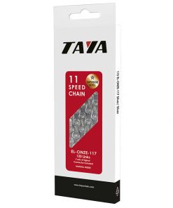 TAYA 11 SPEED CHAIN (ROLLERLESS-SILVER) WITH OFFICIAL PACKAGE