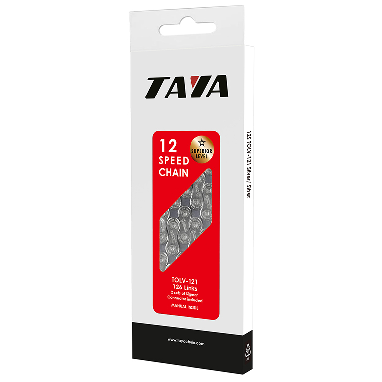 12S TAYA 12 SPEED CHAIN (SILVER) WITH OFFICIAL PACKAGE